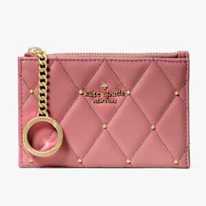 Kate Spade Pink Quilted Card Holder